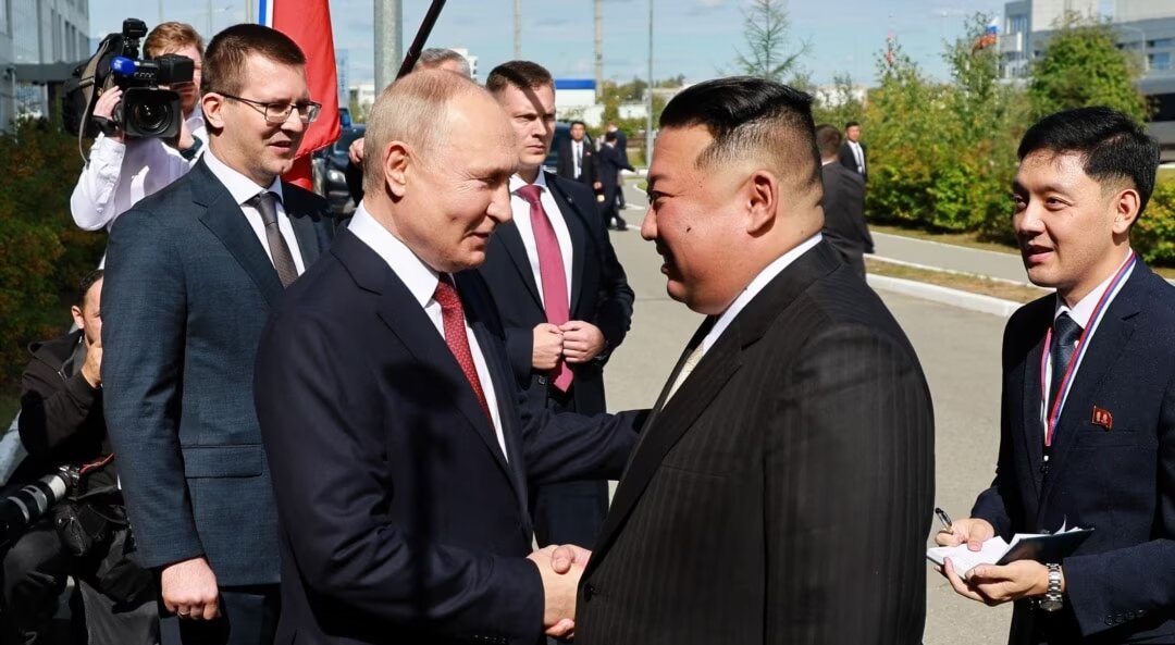金正恩普京在东方航天发射场会晤
